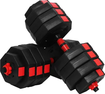 Sportvida Jednoruční činky červené/černé 2 x 20 kg set 