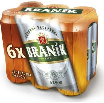 Pivo Braník Jedenáctka 11° 6× 0,5 l