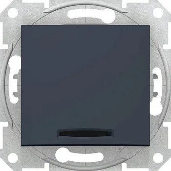 vypínač Ovládač tlačítkový s orientační kontrolkou, ř. 1/0So, graphite SDN1600170 SEDNA Schneider Electric