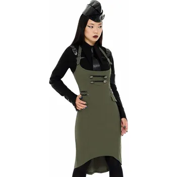 Dámská sukně sukně dámská KILLSTAR - Darkwave Division - KHAKI - 3XL