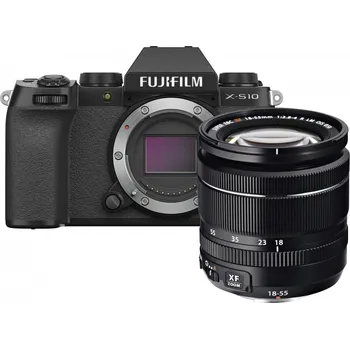 Fujifilm X-S10, tělo + 18-55 mm Kompakt s výměnným objektivem Fujifilm X-S10, tělo + 18-55 mm