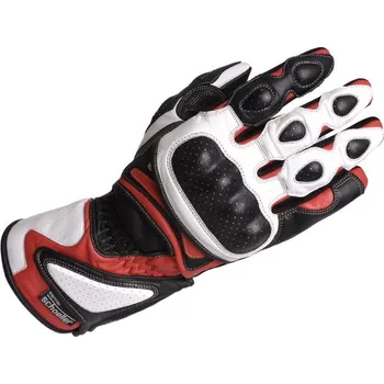 Moto rukavice Pánské textilní motocyklové rukavice Lookwell Striker Barva: Červená, Velikost: XS