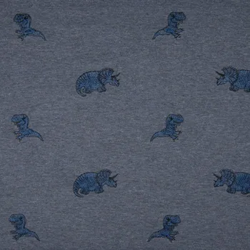 Úplet modrá melanž, dinosauři, š.145