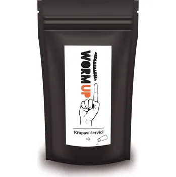 Sušené maso WormUP Křupaví červíci se solí 20 g