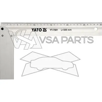 Úhloměr YATO Úhelník truhlářský, 300 mm, Al
