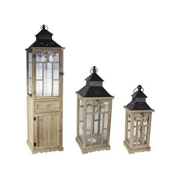 Dekorativní svítidlo Morex D2675 S/3 dřevěná lucerna