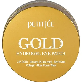 Péče o oční okolí Petitfée Gold hydrogelová maska na oční okolí s 24karátovým zlatem 60 ks