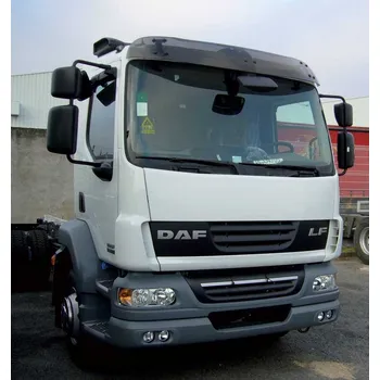 Plexi ofuk oken Sluneční clona DAF LF standart se zrcátkem art. 5068AB/komplet (Kompletní clona - akrylová část s montážní sestavou)