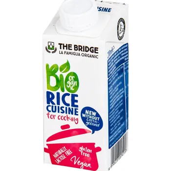 Rostlinné mléko The Bridge Smetana rýžová na vaření Bio 200 ml