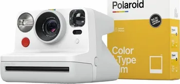 analogový fotoaparát Polaroid Now + fotopapír bílý