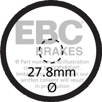 Brzdová destička Brzdové destičky EBC SFA621V