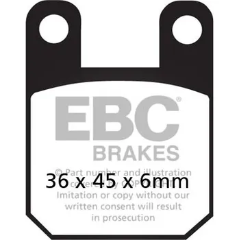 Brzdová destička Brzdové destičky EBC SFAC115