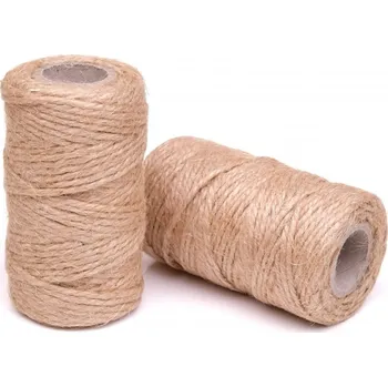 Jutový provázek stáčený šíře 2 mm 100g, barva Přírodní