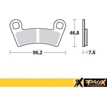 Brzdový komplet PROX brzdové destičky KH456 POLARIS 450/525 Outlaw 08-11 přední