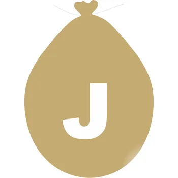Balónek Balónek písmeno J zlaté balonky.cz ZJ