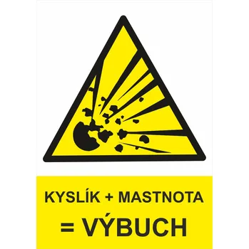 Kyslík + mastnota = výbuch plast 0,5 mm A5 (210 x 148 mm)