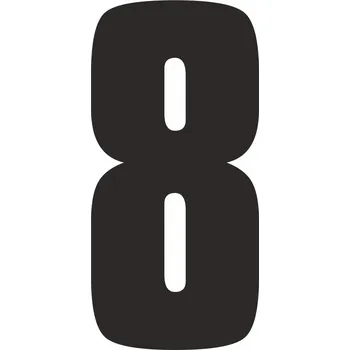 Papír Samolepicí 8 samolepící vinylová fólie velikost znaku 200 mm