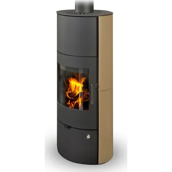 Krbová kamna kamna ROMOTOP EVORA H keramika smetanová s pigmentem 63360