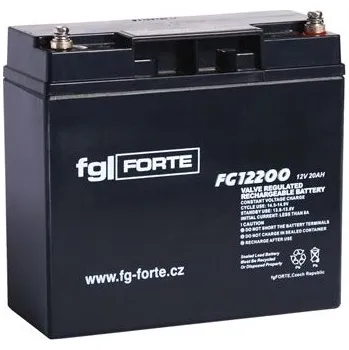 Trakční baterie FG-Forte FG12200 - 12V / 20Ah (Staniční bezúdržbový akumulátor)