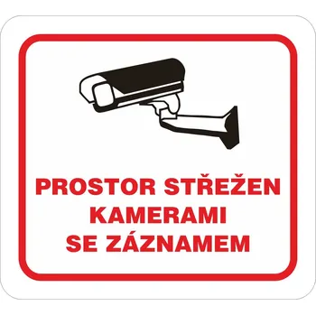 Značení Prostor střežen kamerami se záznamem