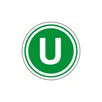 Značení Označení vozidla - U samolepící vinylová fólie průměr 210 mm