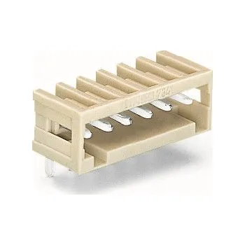 Elektronická součástka WAGO Konektor 734-168 s pájecími piny THT Pájecí kontakt 1,0 × 1,0 mm Úhlové provedení, šedá 734-168