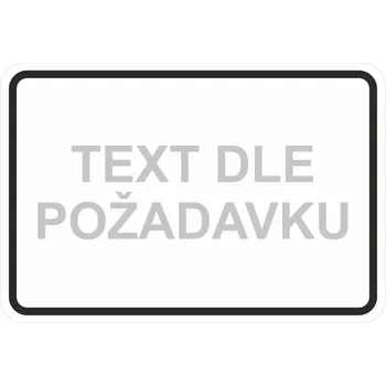 Dopravní značení Dopravní značka E12-plast UV tisk plast 5mm 500 x 300 mm