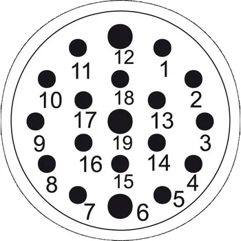 Elektrický konektor WEIDMÜLLER Konektor SAI-M23-SE-19 1170120000