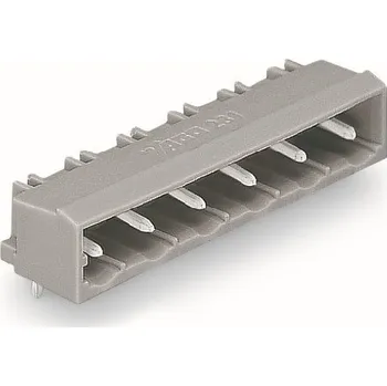 Elektronická součástka WAGO Konektor 231-864/001-000 s pájecími piny THT Pájecí kontakt 1,2 × 1,2 mm Úhlové provedení, šedá 231-864/001-000