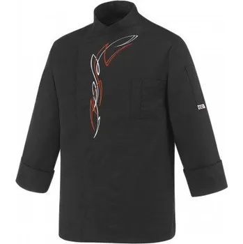 Gastro oděv EGOchef EGOCHEF Kuchařský rondon BIKER (polybavlna) - dlouhý rukáv XXL E-2043002C2XL