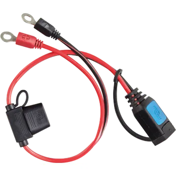 Nabíječka autobaterie Kabel s pojistkou 30A a oky M6 Victron Energy k BP IP65 - 3649 (Příslušenstí k nabíječce Bluesmart a BluePower)