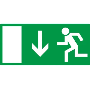 Únikový východ nad dveře plast 0,5mm 300 x 150 mm