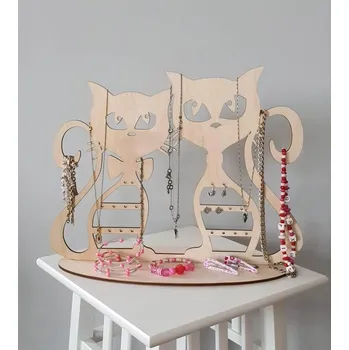 Šperkovnice Stojan na šperky Dvě kočky