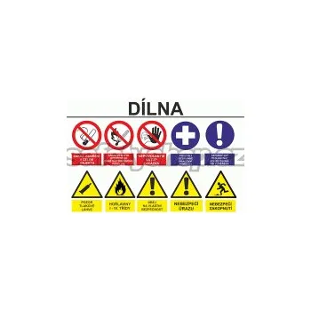 Označení vstupu - Dílna UV tisk plast 5mm 800 x 600 mm