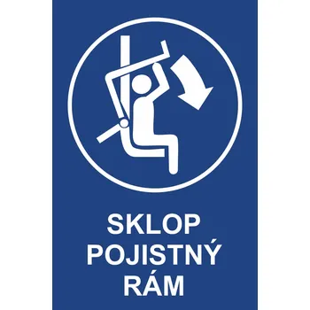 Sklop pojistný rám UV tisk plast 5mm 700x500 mm