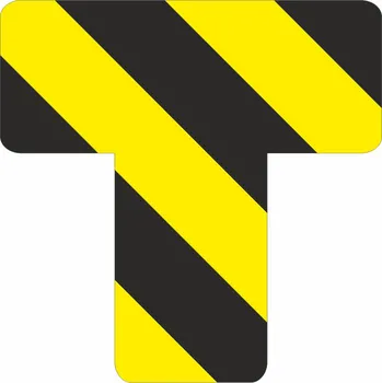 Značení Značení 5S - T žlutočerné podlahové samolepky T 125 x 125 mm 1ks