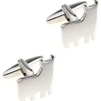 Manžetový knoflíček Manžetové knoflíčky lama, lamička Stříbrná