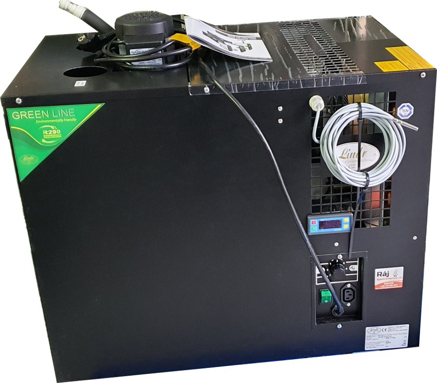 Řízené kvašení AS-80 1x sonda 6m, dig. termostat (chlazení pro řízené kvašení moštů)