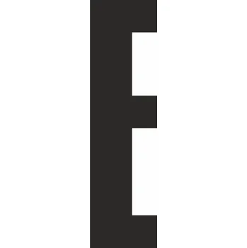 Speciální papír Mag. fólie písmeno E-č/b magnet tisk 0,4 mm 120x220mm