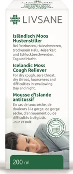 Přírodní produkt Livsane Islandský lišejník proti kašli 200 ml