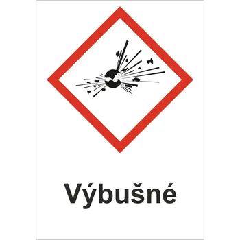 Značení Výbušné samolepící vinylová fólie A8 (74 x 52 mm)