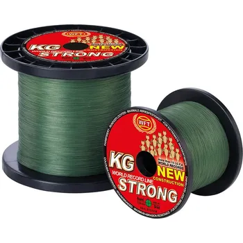 WFT pletenka KG Strong 0.64mm 109kg, 250m zelená (Do kulata splétaná a velmi pevná šňůra pro lov ve sladké i slané vodě.)