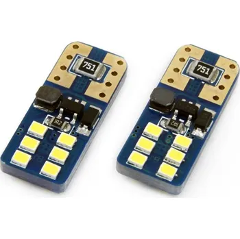 Autožárovka LED žárovka T10 W5W 12x 2016SMD