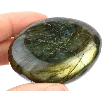 Přírodní kámen Hladký labradorit (115g)
