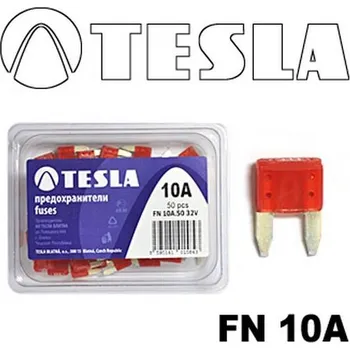 Autopojistky TESLA sada MINI pojistek 10A, 50ks