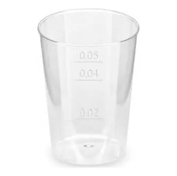 Jednorázové nádobí Kelímek 2 - 4 - 5 cl, průhledný, 40 ks