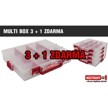Pouzdro na rybářské vybavení Krabička/kufřík na nástrahy - MULTI BOX 3 + 1 ZDARMA - MULTI BOX 3 + 1 ZDARMA