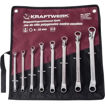 Ruční nářadí KRAFTWERKTOOLS BEST OF KW: Souprava klíčů trháků 6-22mm 8ks - taška