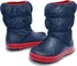 Chlapecké sněhule Crocs Winter Puff Boot Kids Navy/Red