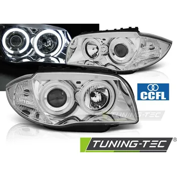 Přední světlomet Přední světla BMW 1 E87, E81 04-11 - chrom Angel Eyes CCFL (LPBMM5)